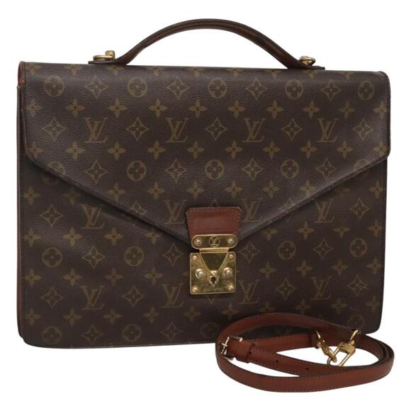 LOUIS VUITTON Monogram Porte Documents Bandouliere Bag M53338 - Picture 1 of 16